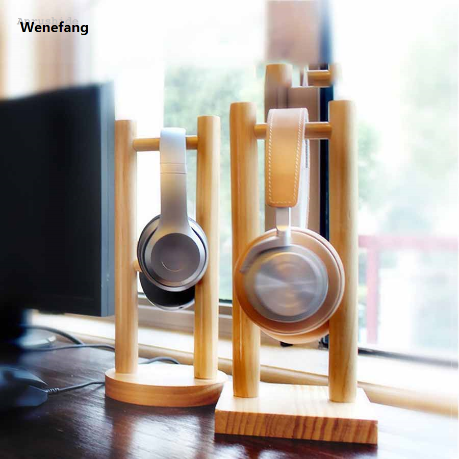 Wenefang Anrushide Solid Wood Headphone Stand, Headphone Headset Hanger Display Stand, Bargain price Universal Noise Reduction Headphone Stand Wall Mount**