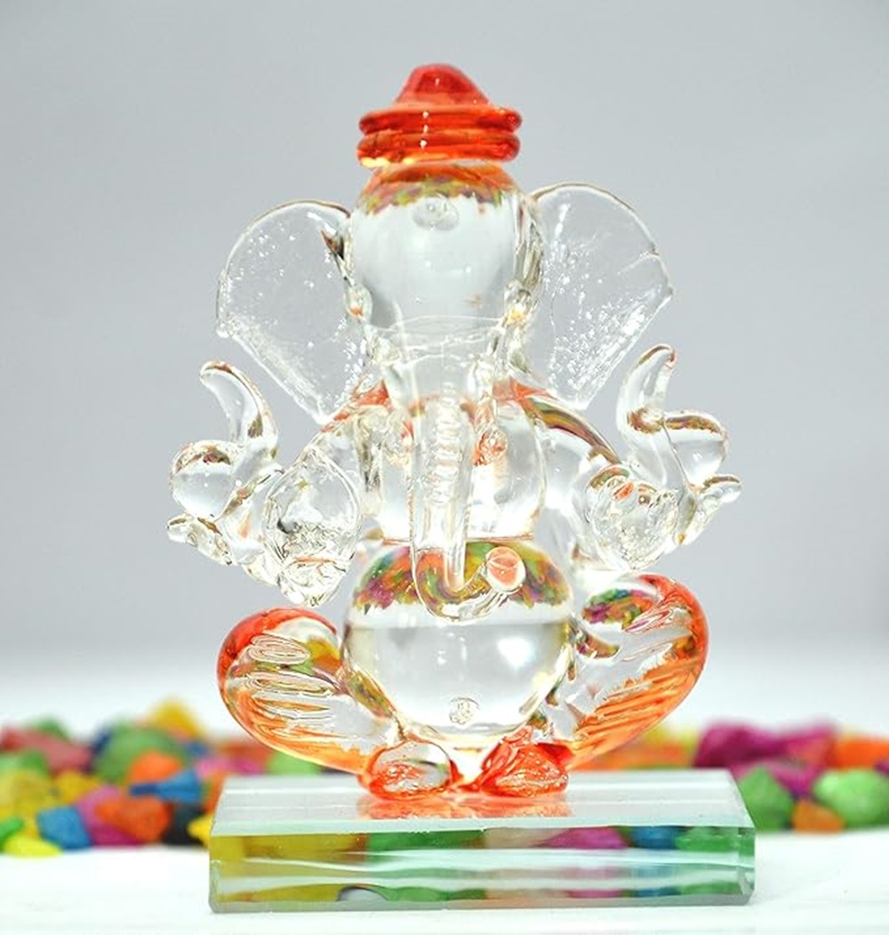 High quality Crystal lord Ganesh idol