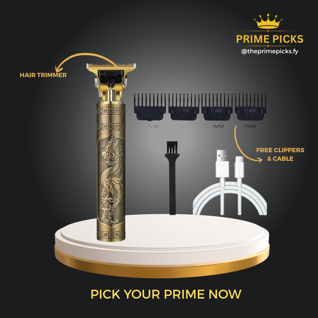 Prime Picks Vintage T9 Electric Hair Clipper Professional Hair Trimmer | Men's Hair Shaver Cordless Beard Electric Great Gift