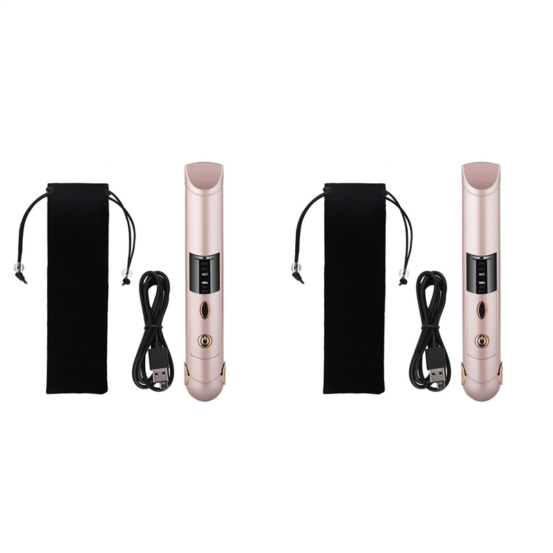 fasdaga 2X Portable Cordless Hair Straightener for Travel Mini USB Rechargeable Flat Iron with Ceramic Plates