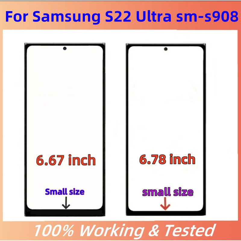 HOT Super OLED S22 Ultra Display+Touch Screen Digitizer For Samsung Galaxy S22 Ultra 5G LCD S908 S908B S908U With Frame Replacement