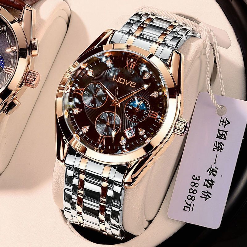 Famous Brand Fully Automatic Men's Watch Handsome Black Technology Luminous