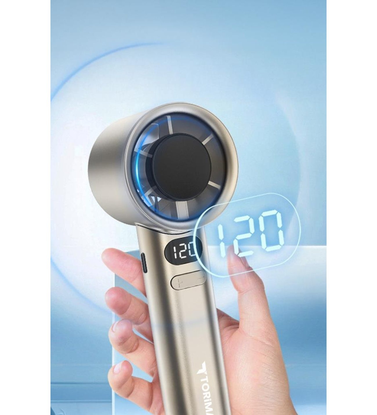 M11 High Speed Handheld Fan USB Turbine Handheld Violent Fan Infinite Speed Control Mini Portable Small Fan Summer