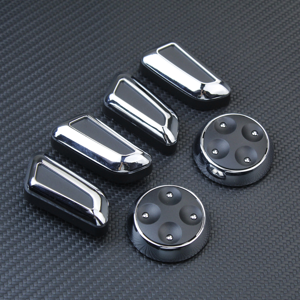 NEW 【Innovative design】Bright Chrom Seat Adjustable Knob Button Switch For Vw Jetta Mk5 Gti Passat B7 Cc Tiguan For Audi Q3 Q5 A3 A4 A5 A7