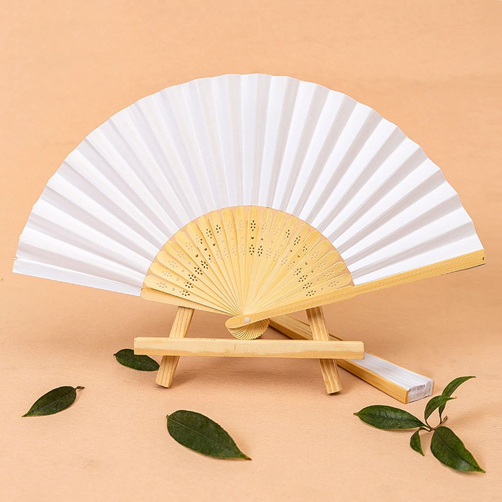 Portable Party Wedding Paper Fan Chinese Style Folding Hand Held