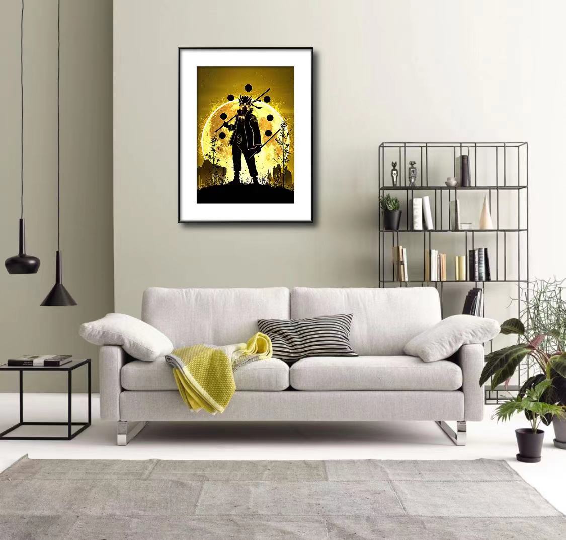 New style Handmade DIY Japanese Anime Diamond Painting Kit Naruto Cross Embroidery Uchiha Itachi Diamond Mosaic Home Decoration Kids Gift
