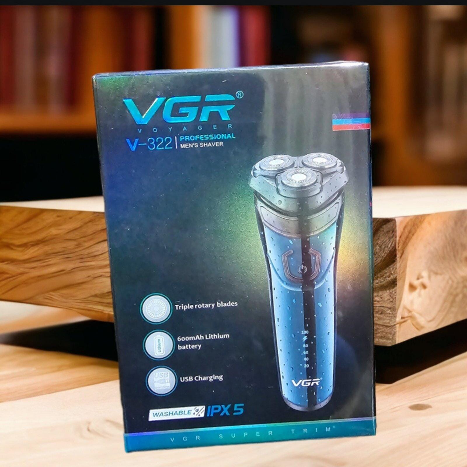 VGR Electric Shaver Professional LED Display Waterproof Rechargeable V-322