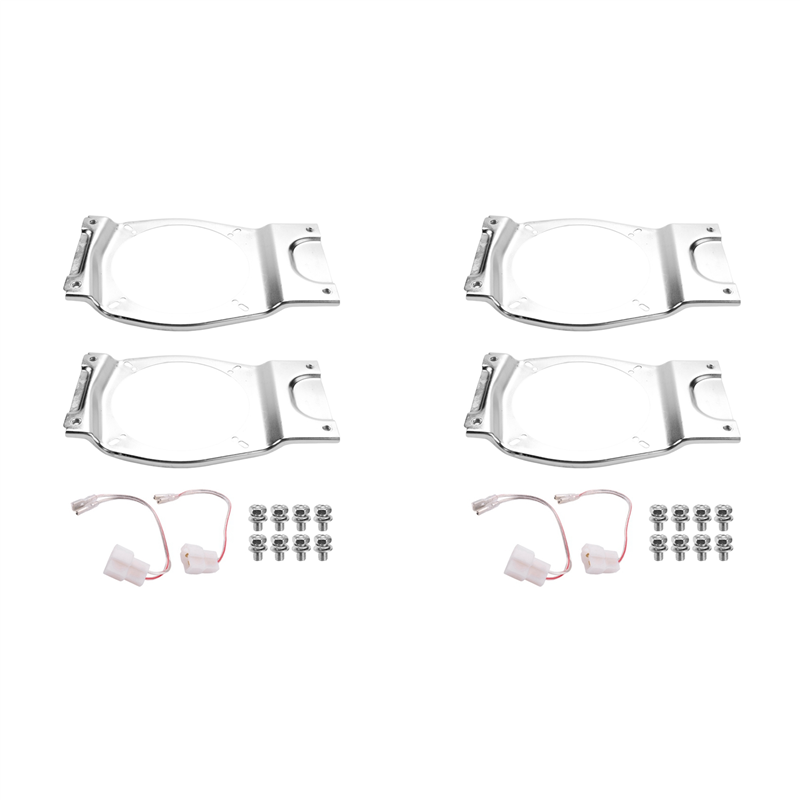 JINMY 2X Horn Bracket Rear 5 Inch Speaker Bracket Kit for Jimny 2019-2021 Accessories 99197-77R10 with Wire Harness