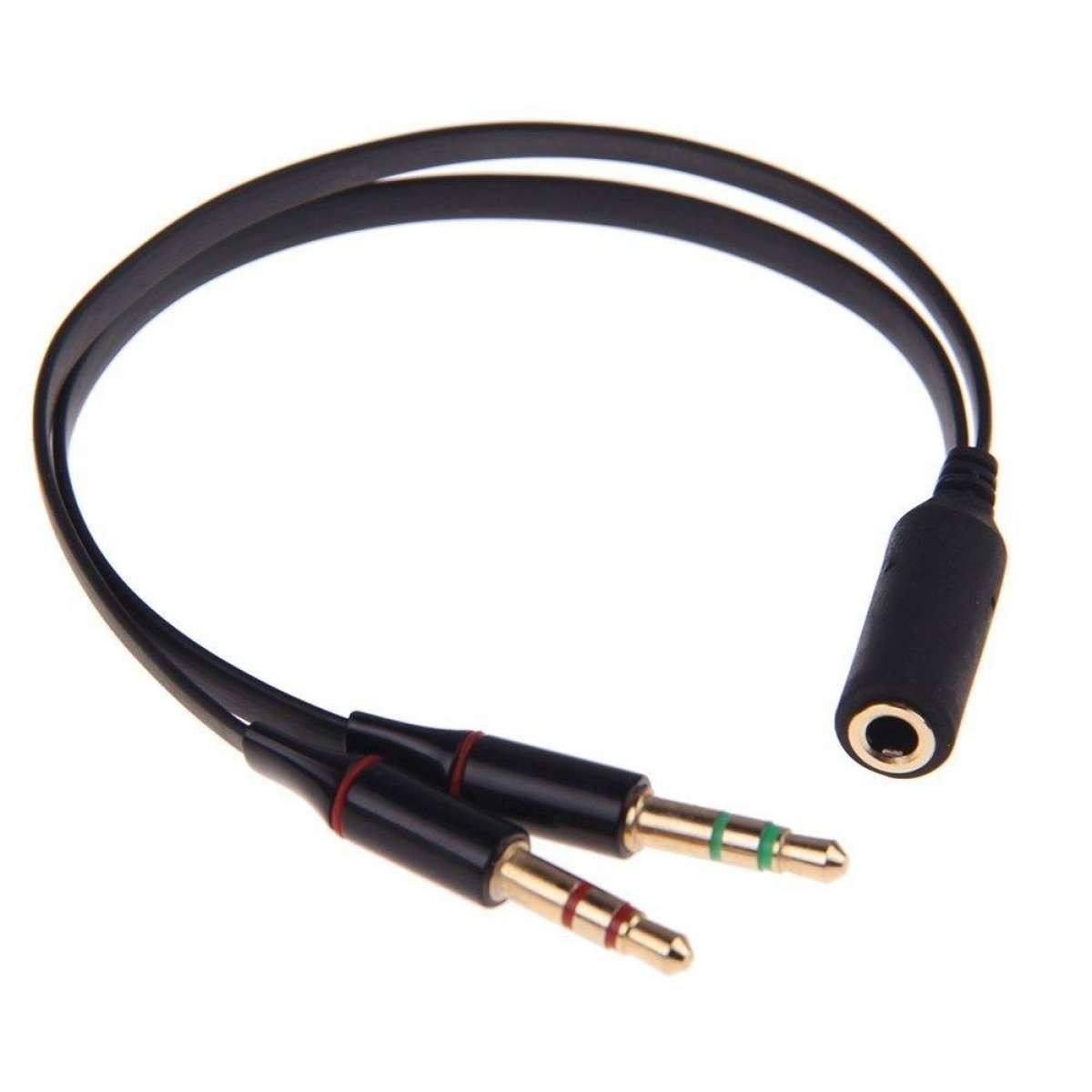 3.5mm Headset to PC Adapter - Convert Smartphone Headset for PC, Compatible with Skype, VoIP, and Stereo Headphones