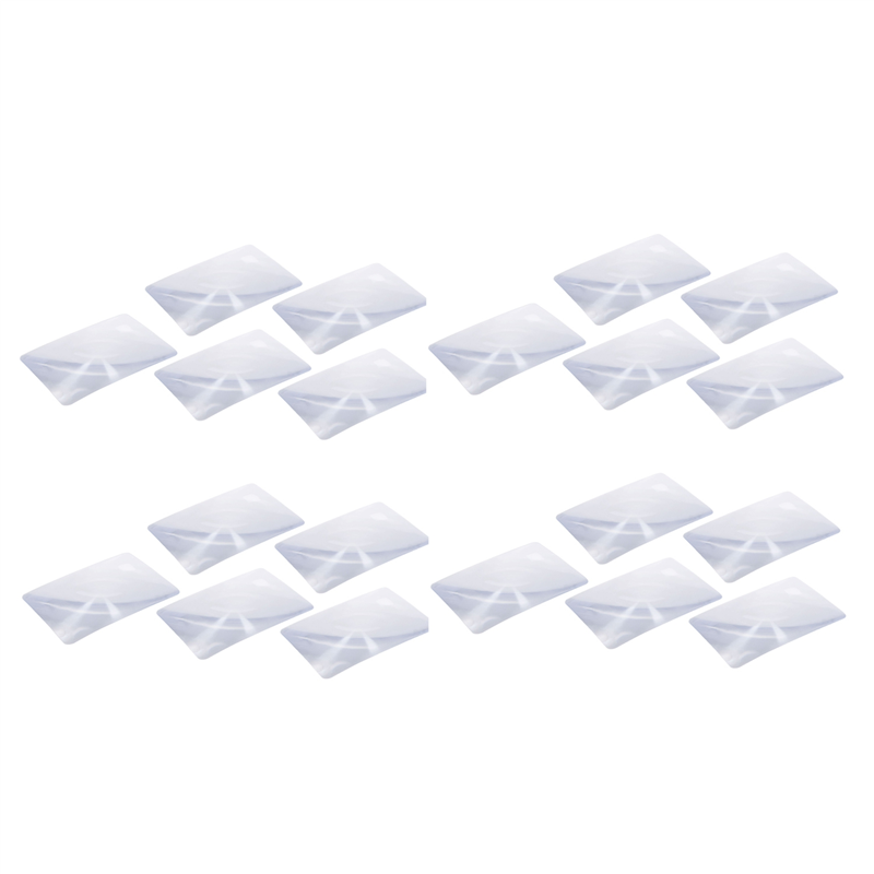 JAERBEE 20pcs Magnifier Fresnel Lens Page 3x Magnifying Sheet 180x120x0.5mm