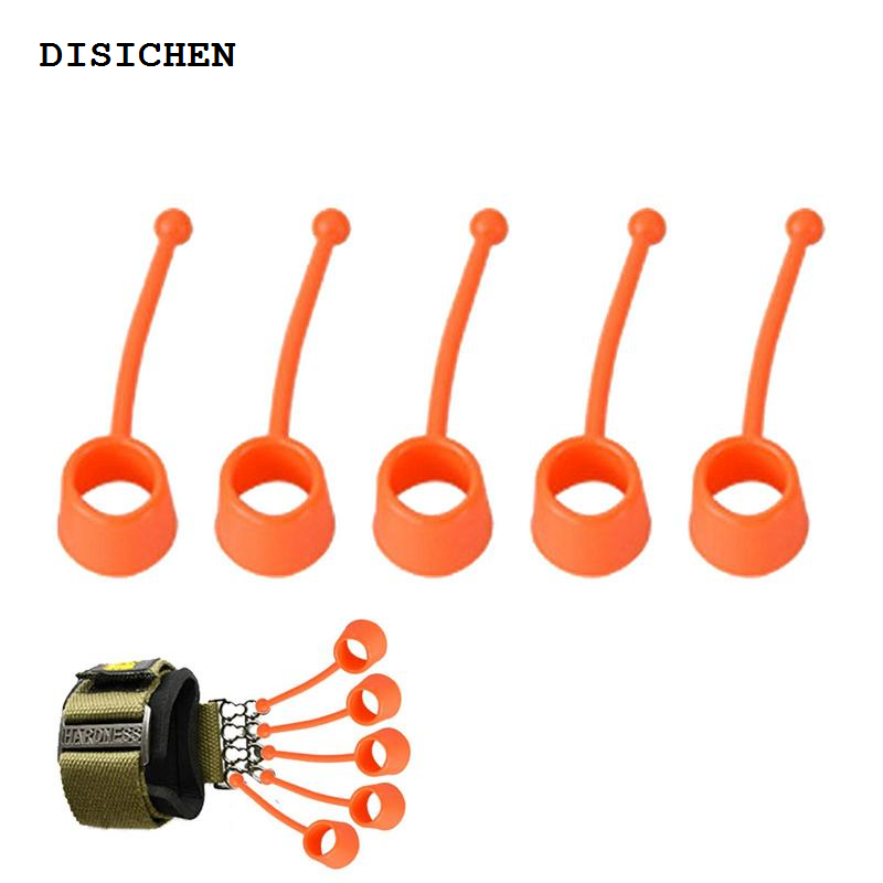 DISICHEN Hot Selling 5Pcs Finger Strengthener Elastic Silicone Finger ExerciserHand Strengthener Portable Forearm Grip Workout Set For FingerStrength