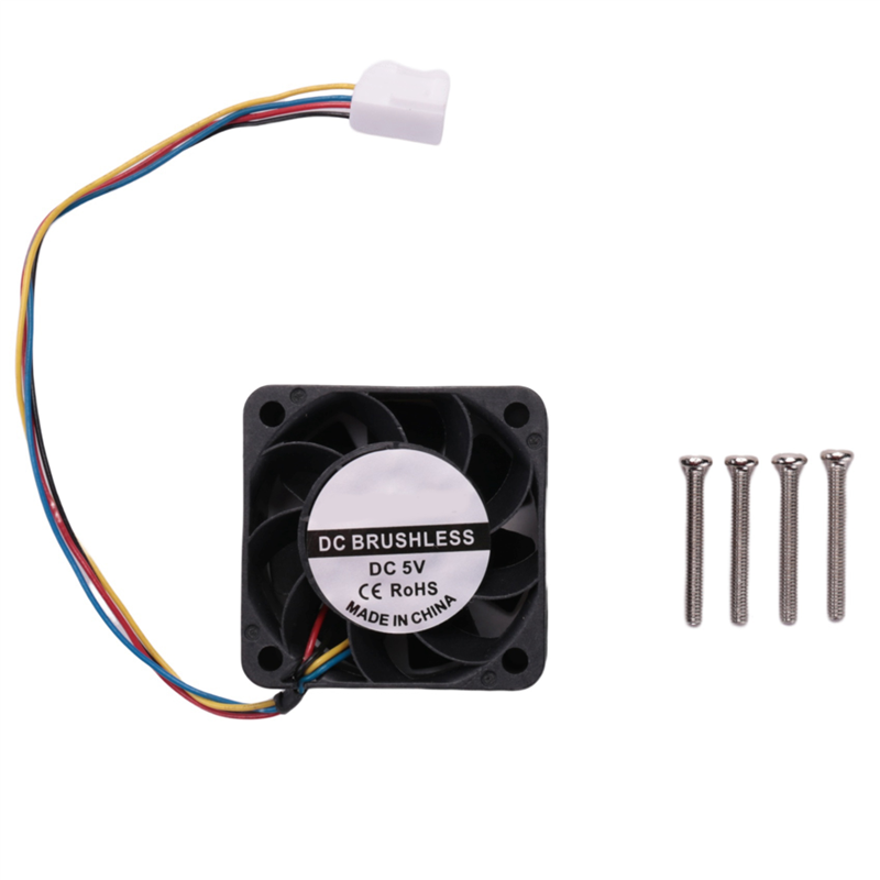 Sptrryfor Nano Cooling Fan 5V, 4PIN Reverse-Proof,PWM Speed Adjustment, Strong Cooling Air