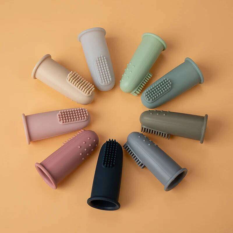 3pcs Baby Soft Finger Toothbrush BPA Free Infant Tooth Teeth Clean Brush Food Grade Silicone Bebes Oral Health Care