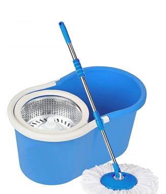 Easy Clean Bucket Mop With Steel Spinner