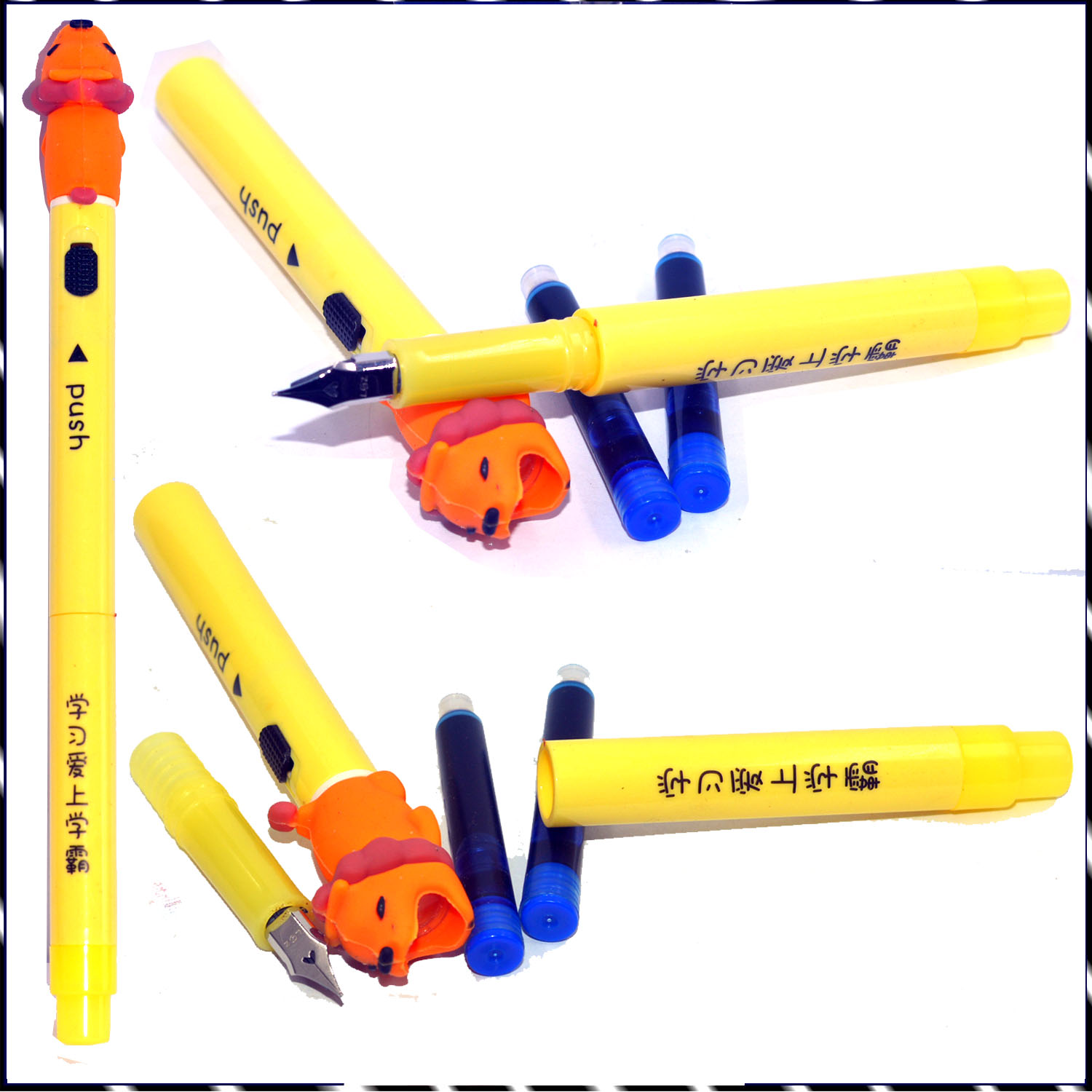 Kids Fun Projector Torch Light Bullet Pen With Free Two Bullet Refill Cartridges