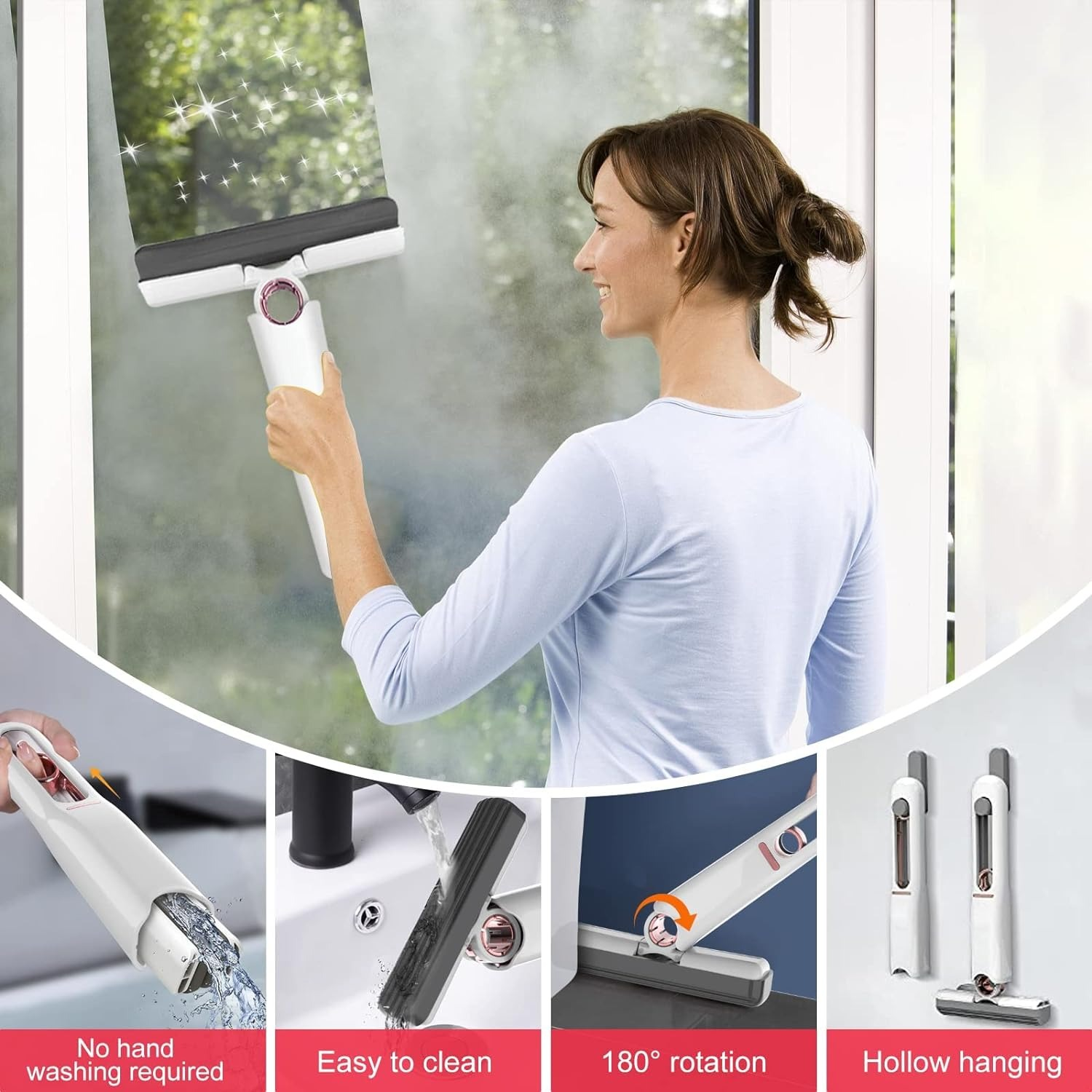 Portable Self-Extrusion Mini Mop - Household Cleaning Tool