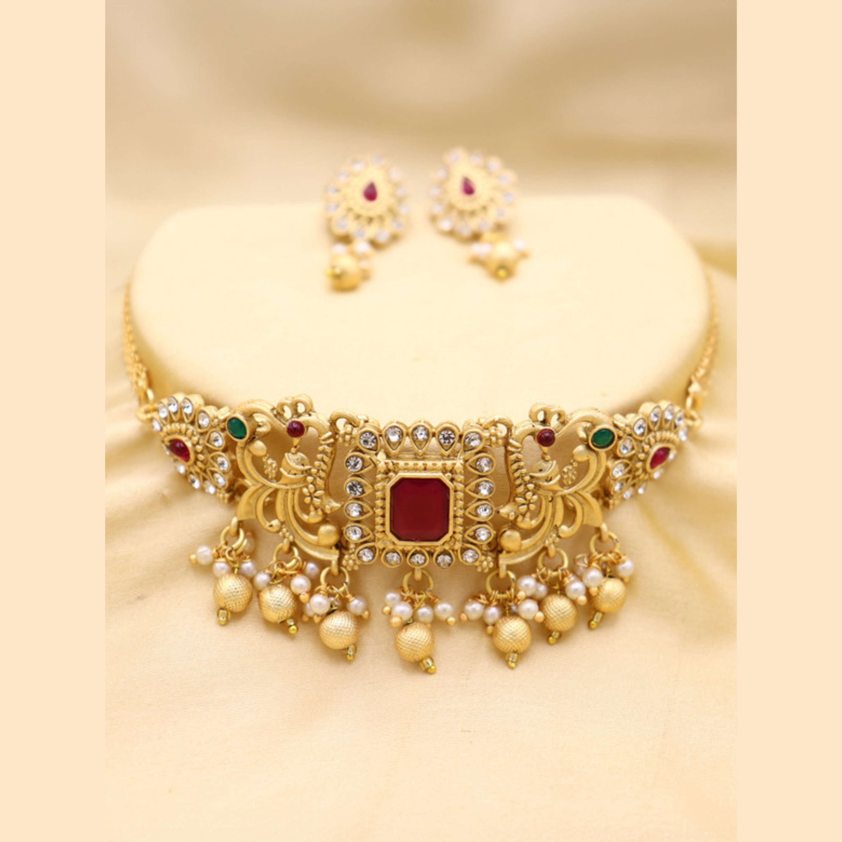 Alloy Multicolor Jewel Set For Women