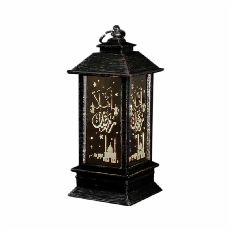 1 PCS Eid Mubarak LED Lantern Ornaments Ramadan Lantern Home Decorations Ramadan Festival Gifts,F