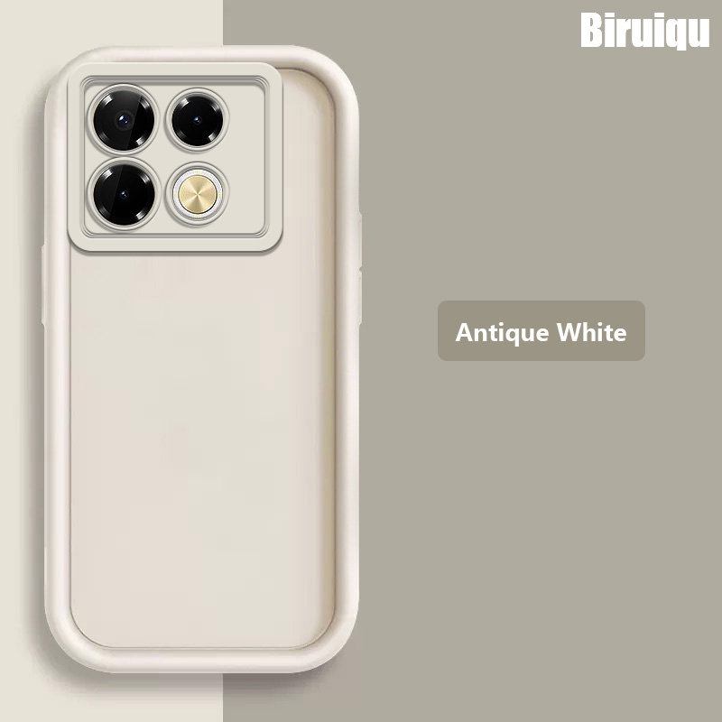Biruiqu For Infinix Note 40 Pro New Angel Eye Step Lens Full Pack Thickened Anti Drop Silicone Protective Cover