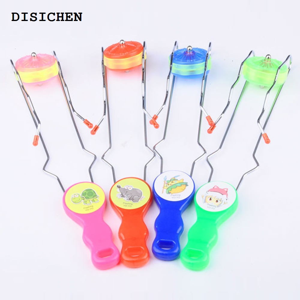 DISICHEN 2025 New Creative Light-up yro Wheel Rail wirler Spinning Flashing yro Science oy Kids ifts Educational Puzzle oys Style:Random Color