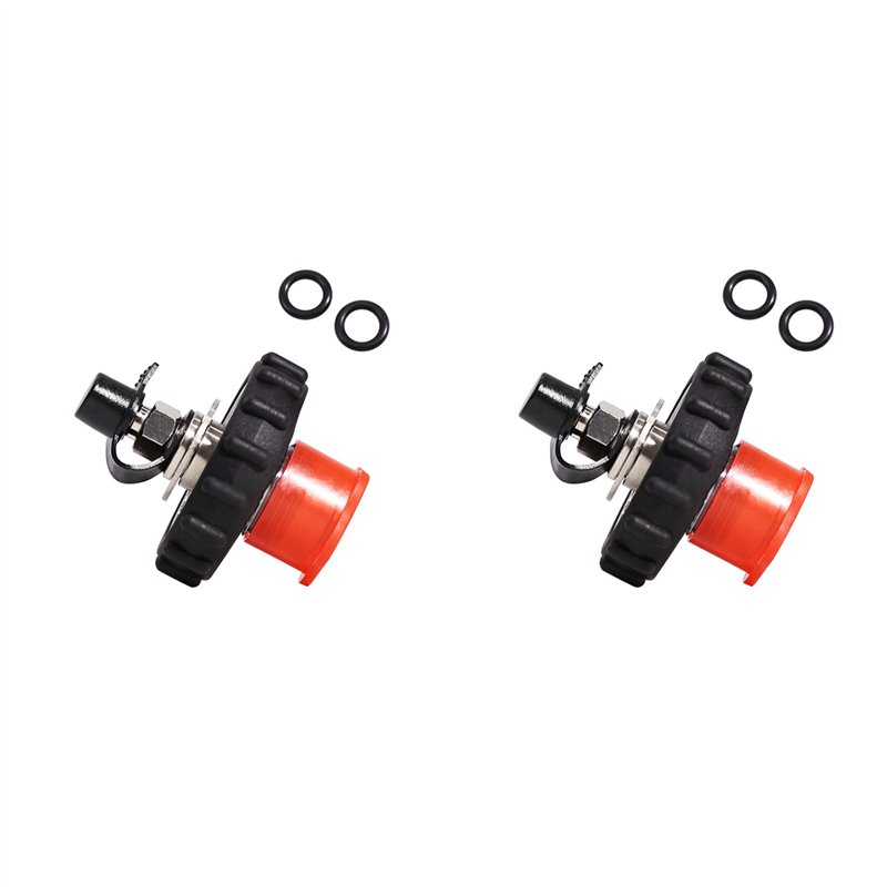JAERBEE 2X New Scuba Diving Fill Station Copper 300Bar Din Valve with 8MM Quick Disconnect Male Plug,Black