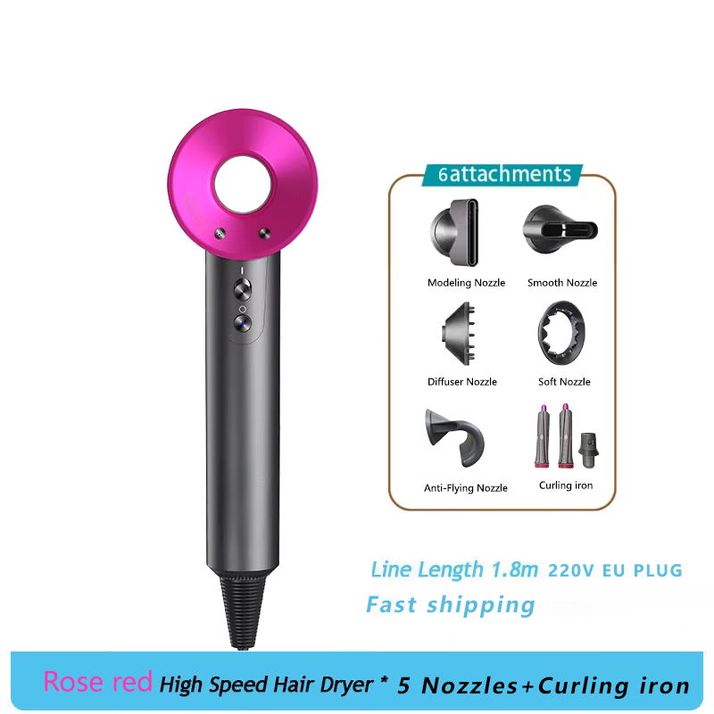Bizzy Super High Power 2000W Hair Dryer Leafless High Speed Negative Ion Hair Care Quick Drying Household Electric Hair Dryer