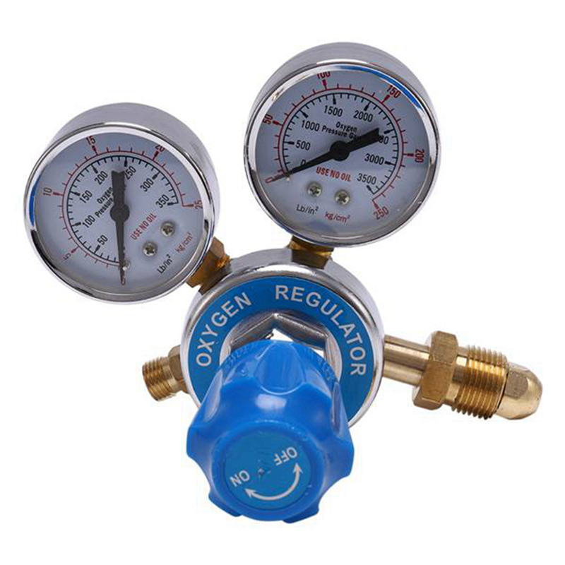 3X Oxygen Gas Bottle Regulators O2 Reducing Pressure Inhaler Double Gauge Regulator Oxygen Tank Regulator