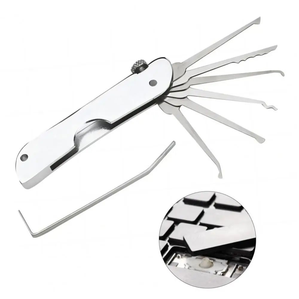 Lightweight Compact Lock Picking Set Key Replacement Versatile Automotive Pick Hook Convenient Mini Hooks Remover Kit DIY