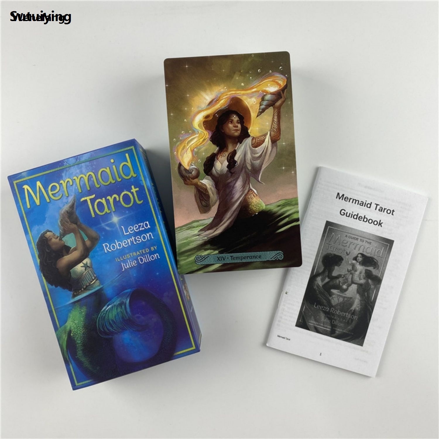 Wenefang Sutuiying Hot Selling 12x7cm Tarot Mermaid Tarot 78 Cards Leisure entertainment New New style Games Card, Family Gatherings Tarot Card Brochure Guide