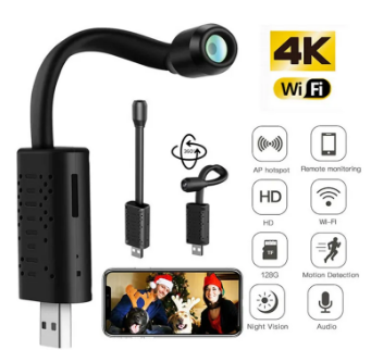 Mini USB IP Camera Wireless Smart WiFi Security Camcorder HD 1080P Cam Black