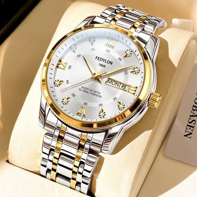 【New Pruduct】Swiss Automatic Mechanical Watch for Men Trendy Skeleton Luminous Waterproof Genuine Gift [Top-notch quality]