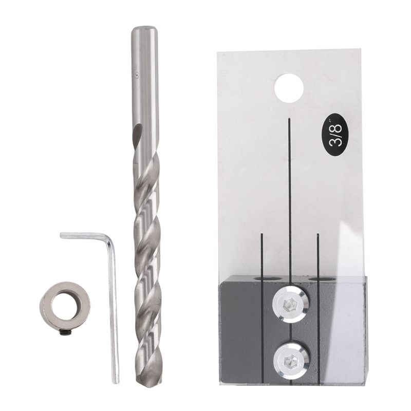 3/8 Inch Dowel Drilling Jig Kit High Strength for Diy Carpentry Tools