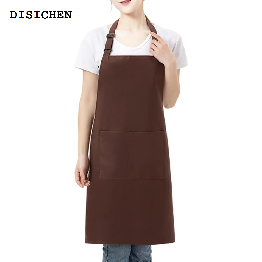DISICHEN New style Kitchen Aprons Professional Men Women Work Apron Waterproof Cafes Nail Beauty Hair Cutting Salon Uniform Grill Garden Waiter Bib