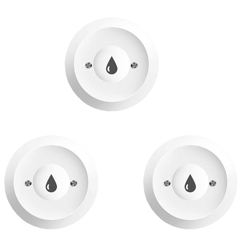 3X ZigBee TUYA Smart Water Leak Detector, Flood Sensor, Remote Monitoring Via Tuya Zigbee Gateway, Water Tank Full Alarm