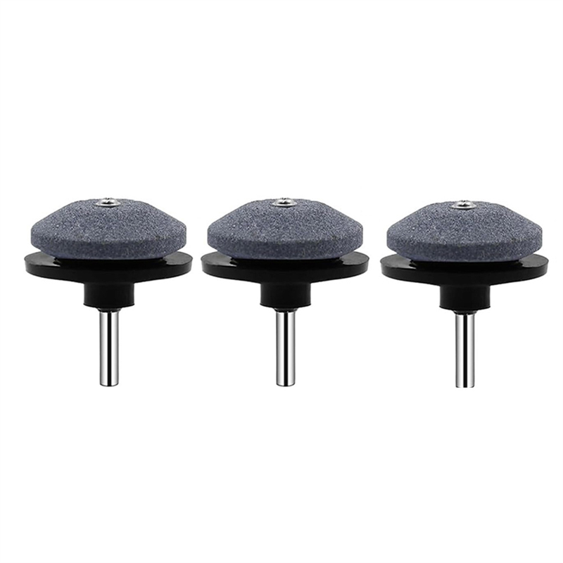ARELENE 3PCS Lawnmower Dull Blade Sharpener, Lawn Mower Blade Sharpener Tool, Universal Blade Sharpeners for Lawn Mowers,Black