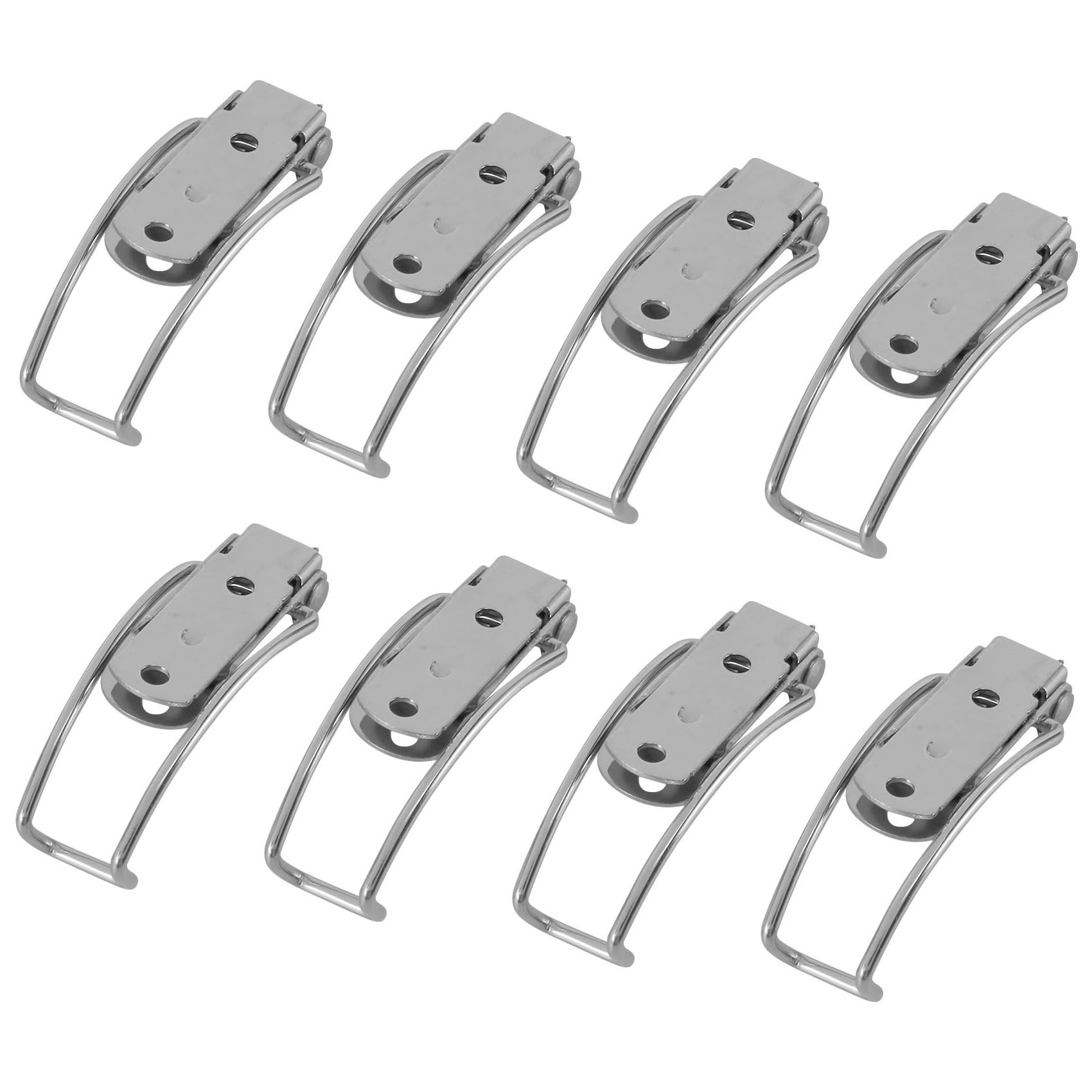 NAMUNY 8X Stainless Steel Spring Hasp 304 Stainless Steel Box Cabinet Spring Lock Hasp Transport Box Tower Buckle