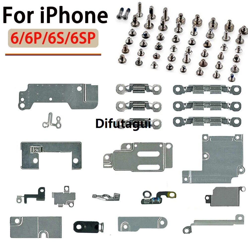 Difutagui Complete Metal Bracket Full Screw Set Inner Heat Shields 2025 New Holding Parts For iPhone 6G 6s 6 Plus 6sPlus