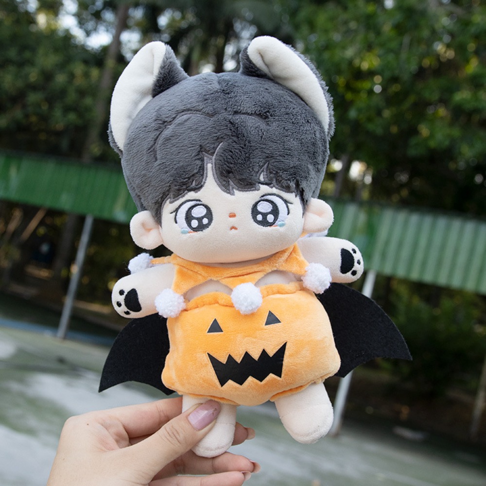 Kids Toy Halloween Pumpkin Costume Doll Clothes Handmade Yellow Mini Clothes Suits Doll Overall Suit