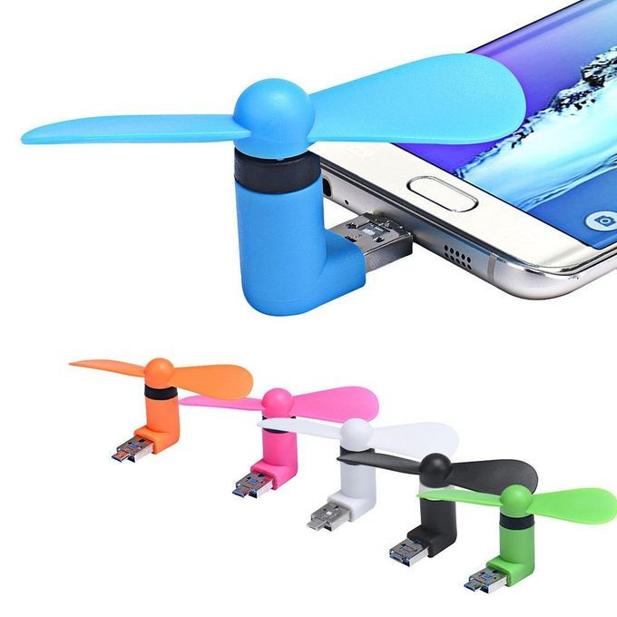 Heartly Otg Mini Usb Cooling Portable Fan Mobile Cooler For V8 Android
