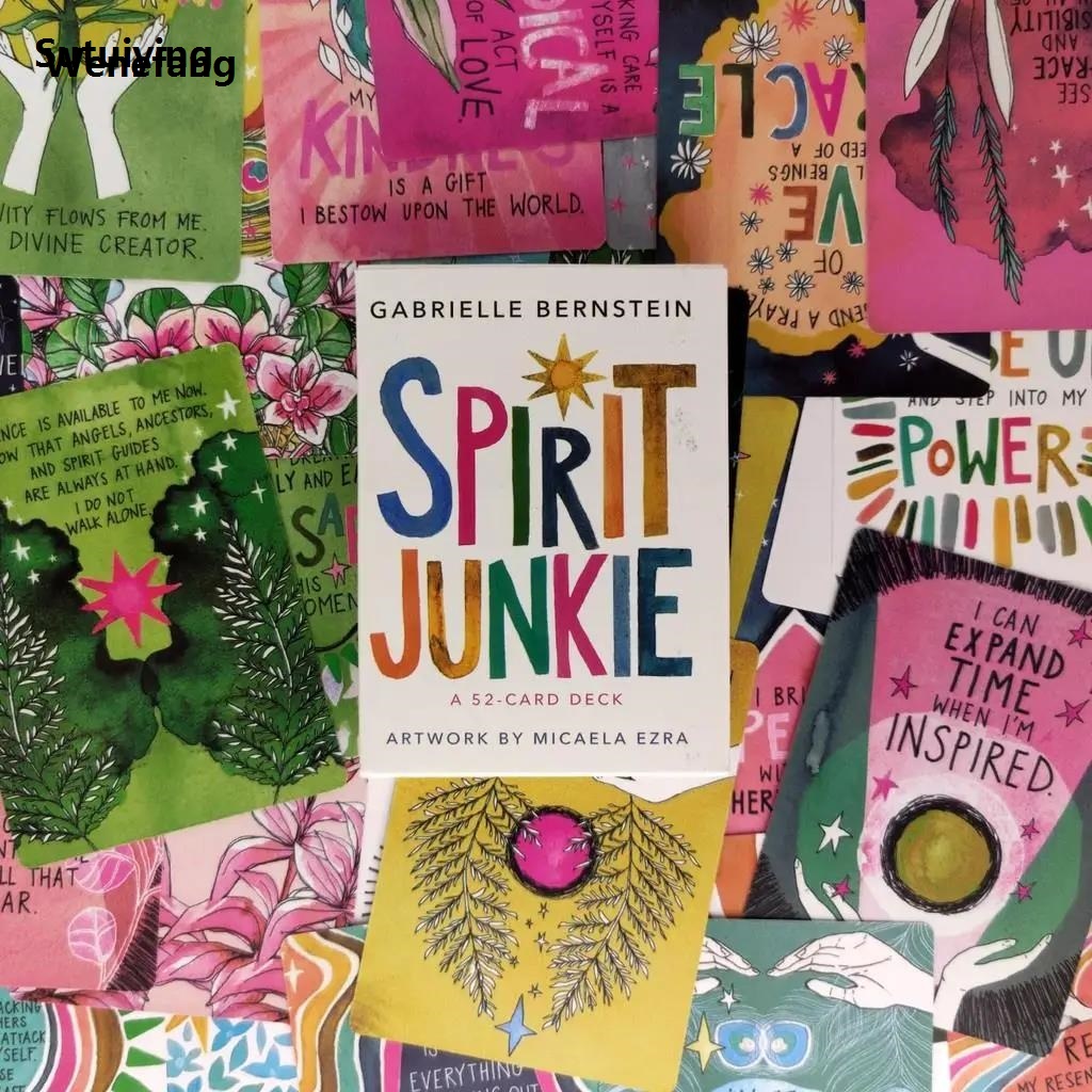 Wenefang Sutuiying Spirit Junkie Tarot Cards English Portable Profesional Version Divination Tarot Deck