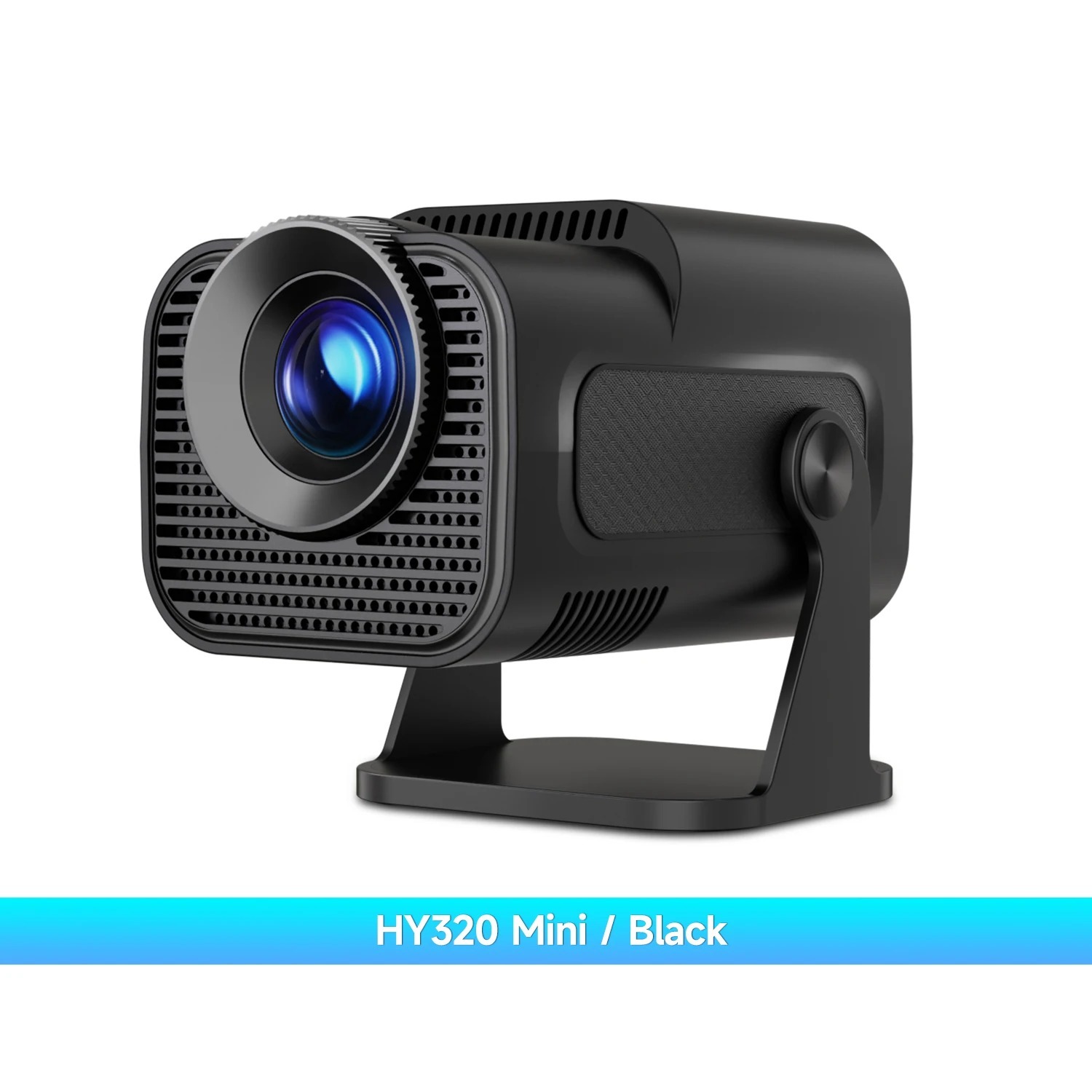 HY320 Mini 4K Android Projector - 300ANSI, WiFi6, BT5.0, Auto Keystone, 40-150” Android 14 RAM 2GB ROM 32GB