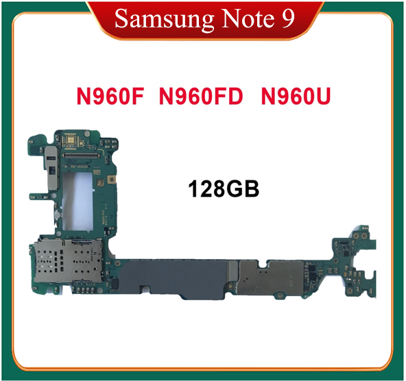 512G 128GB Motherboard Logic Board For Samsung Galaxy Note 9 N960N N960F/DS N960F N960U1 N960W Unlocked Clean IMEI MainBoard