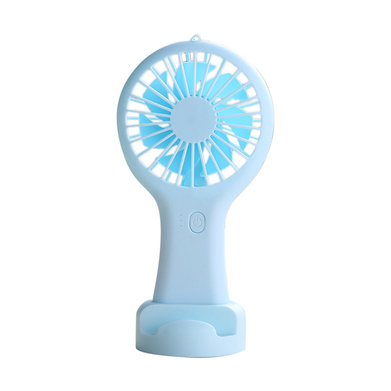 Blue Portable Mini Handheld Fan USB Rechargeable Fan