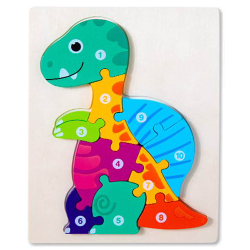 Wooden 3D Dragonfly Puzzle for Kids - Educational Montessori Jigsaw Toy with Numbers & Colors - Early Learning Animal Shape Sorting Game (22.5cm x 18cm)
