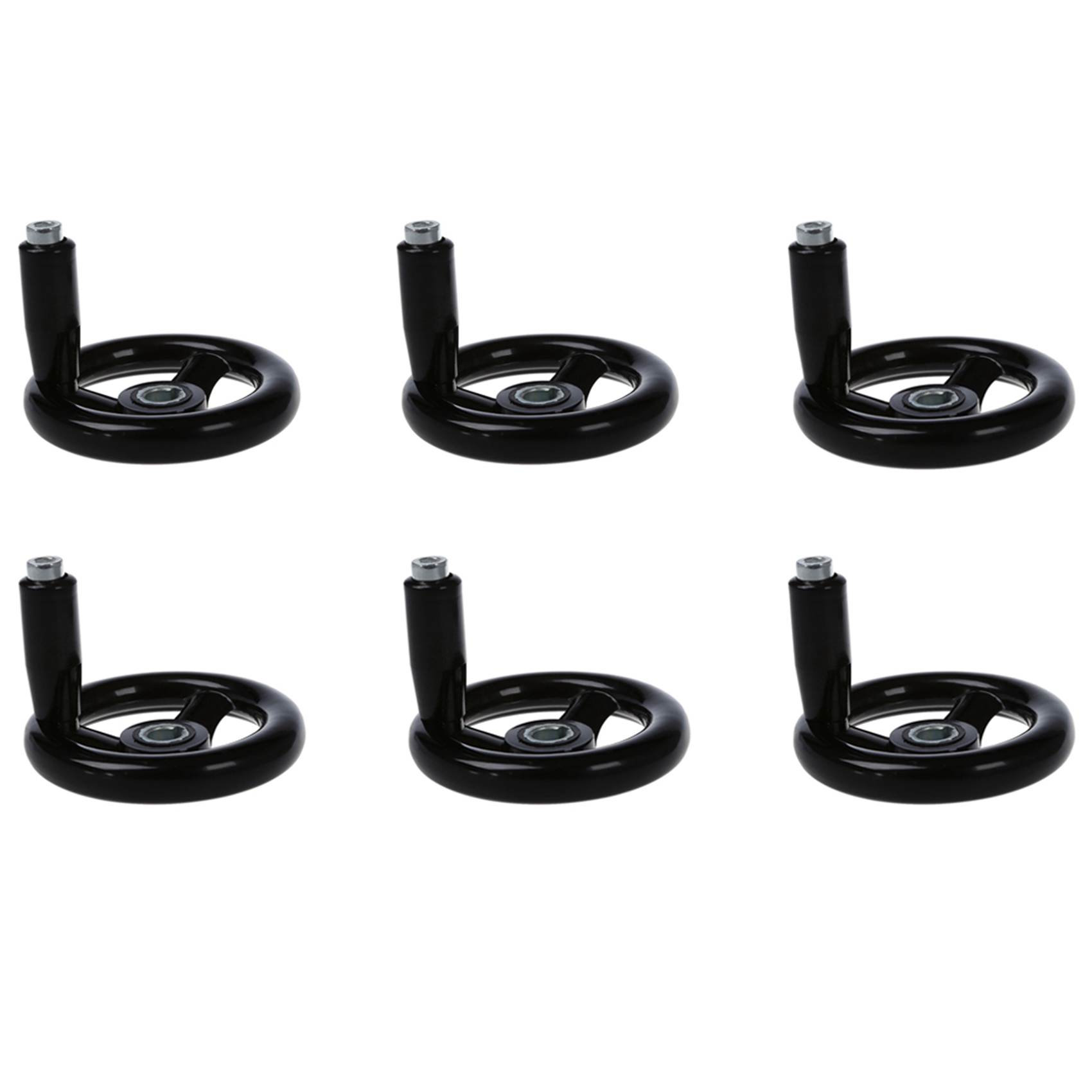 NCANRUI 6pcs 3.9 inch Diameter Hand Wheel W Revolving Handle for Milling Machine