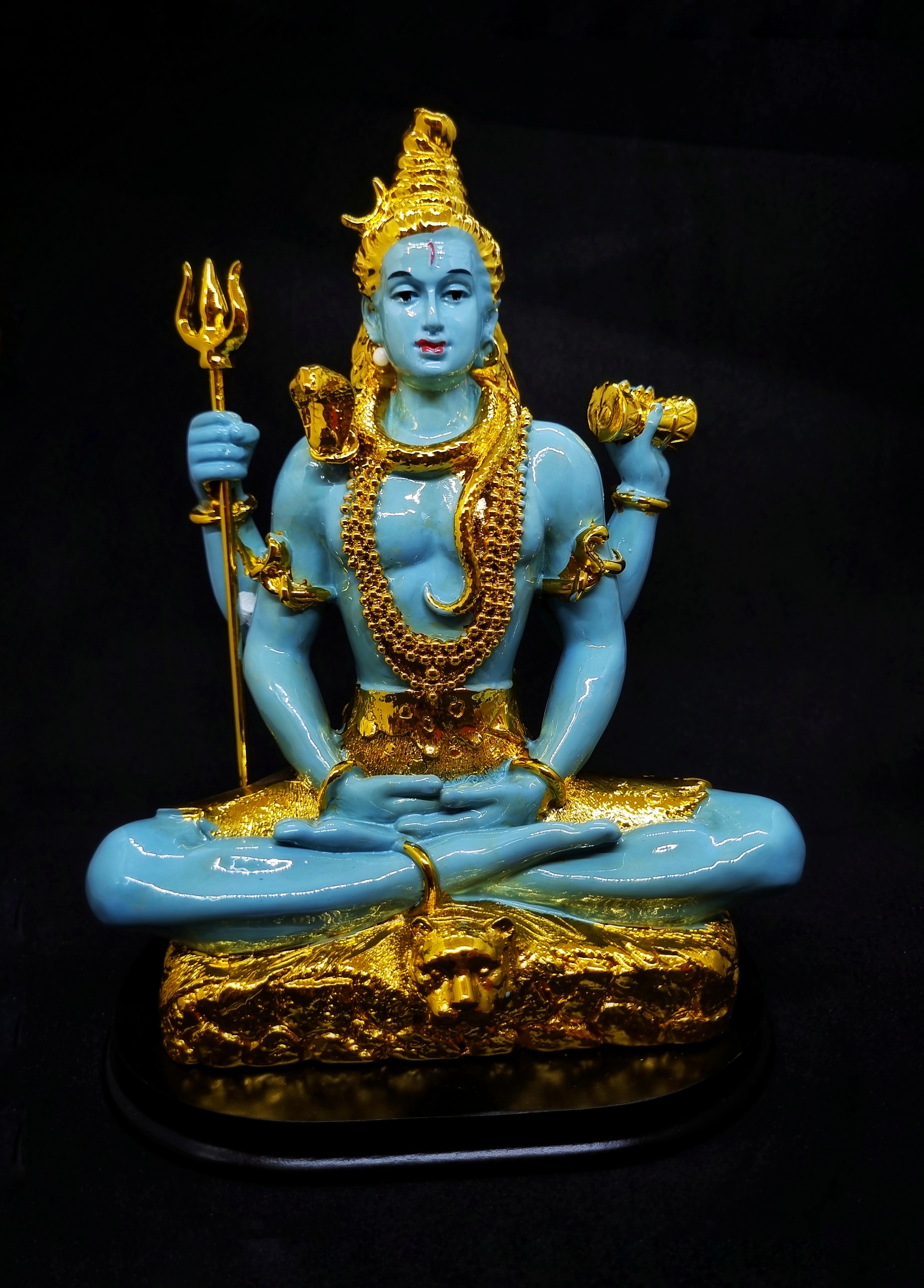 Lord Shiva Statue Suitable For Home, Office Décor & Gifts. (22cm * 17cm)