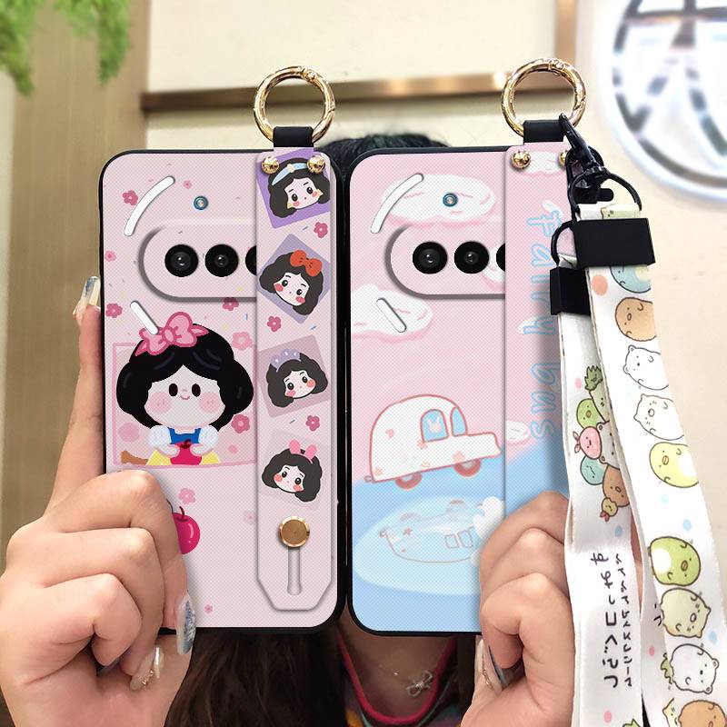 Lanyard Anti-dust Phone Case For Nothing Phone3A Back Cover Anti-knock Shockproof Soft case Kickstand Durable Silicone