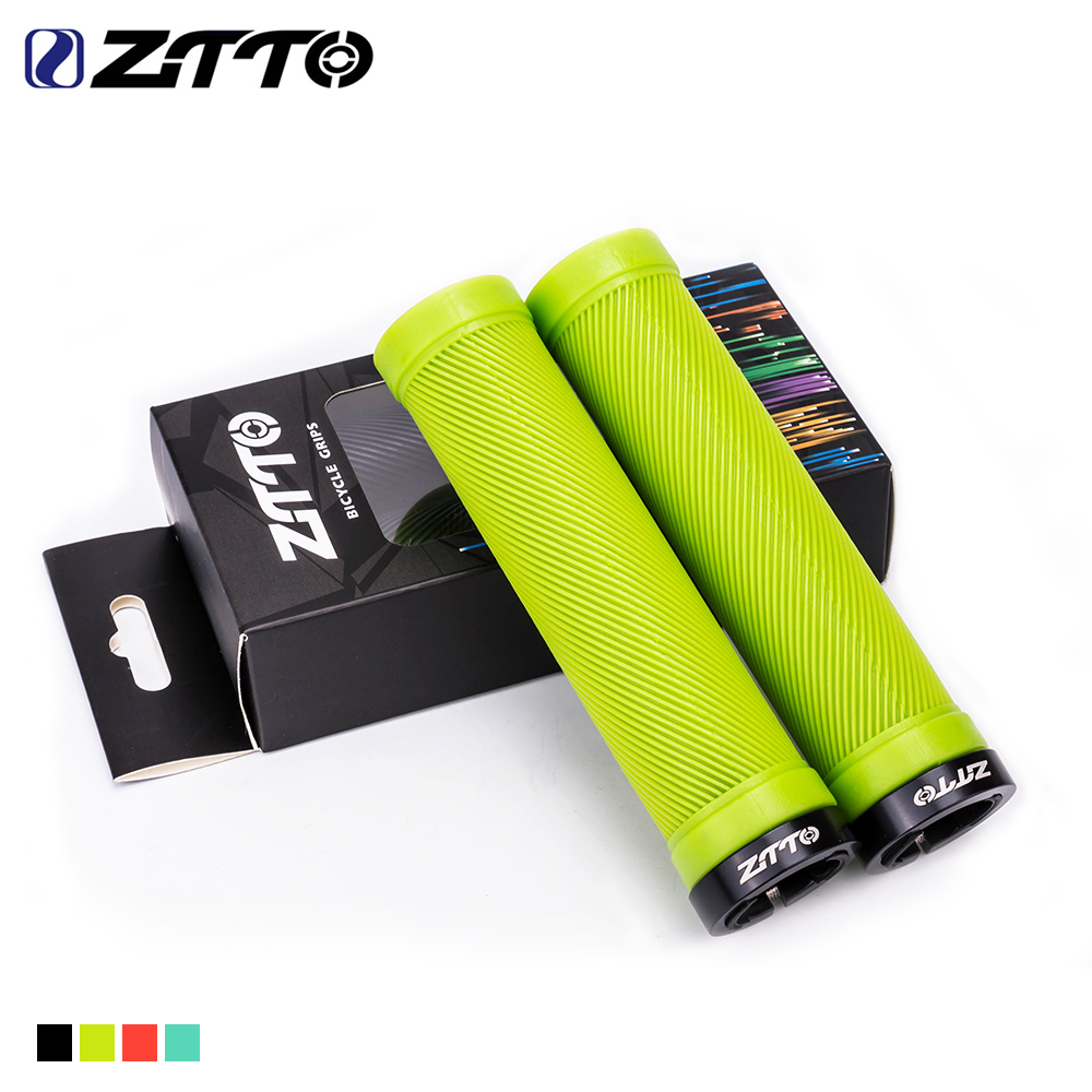 Brand new ZTTO 1Pair AG40 MTB Grips For Mountain Bike Fixed Gear Lock-on grip Anti-Slip Handlebar Shock-Proof Rubber Bicycle Grips Parts