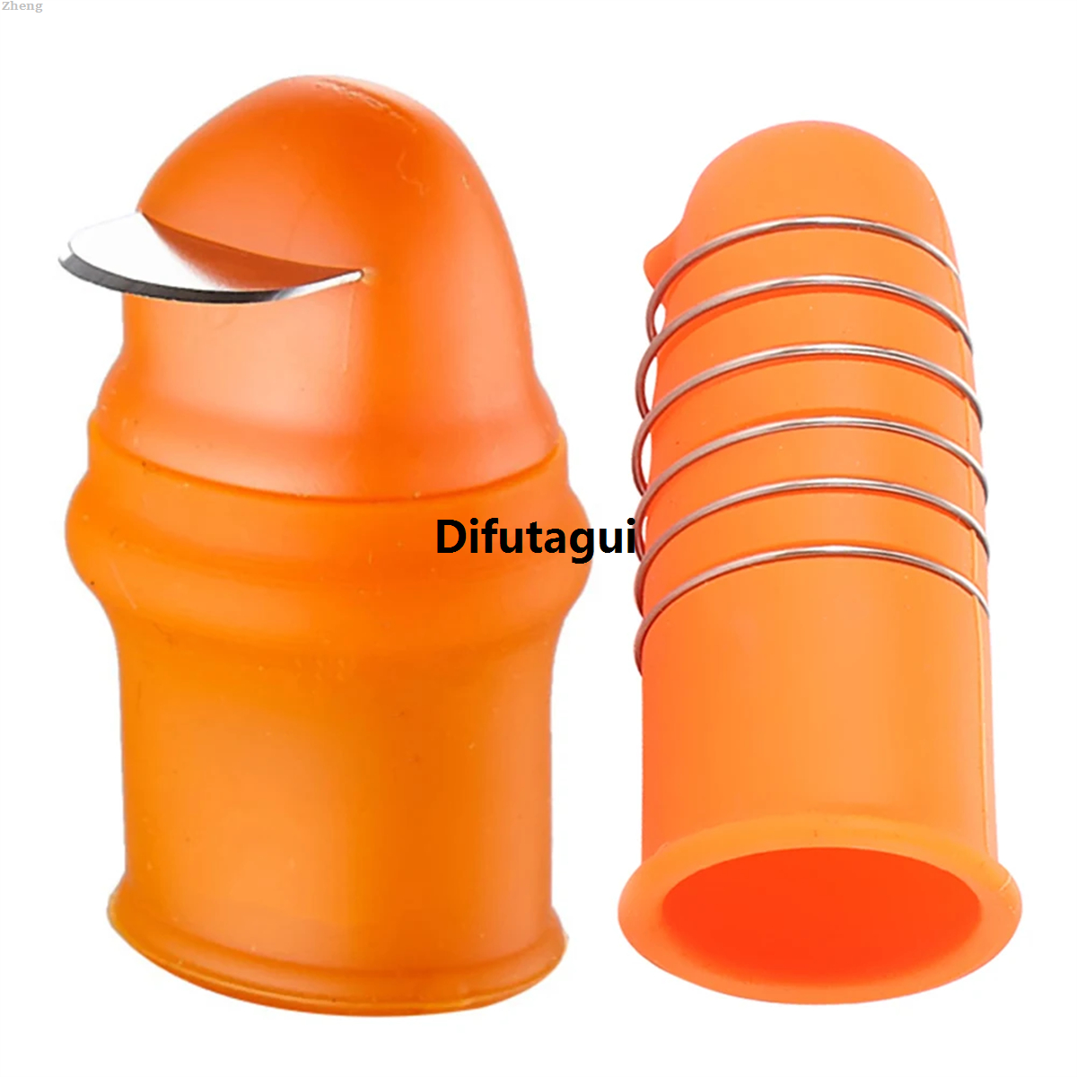 Difutagui Zheng Set of gloves garden flower plant rubber thumb vegetable picking Luxury Fashion tool 90 angel blade chili bean harvesting blade 2