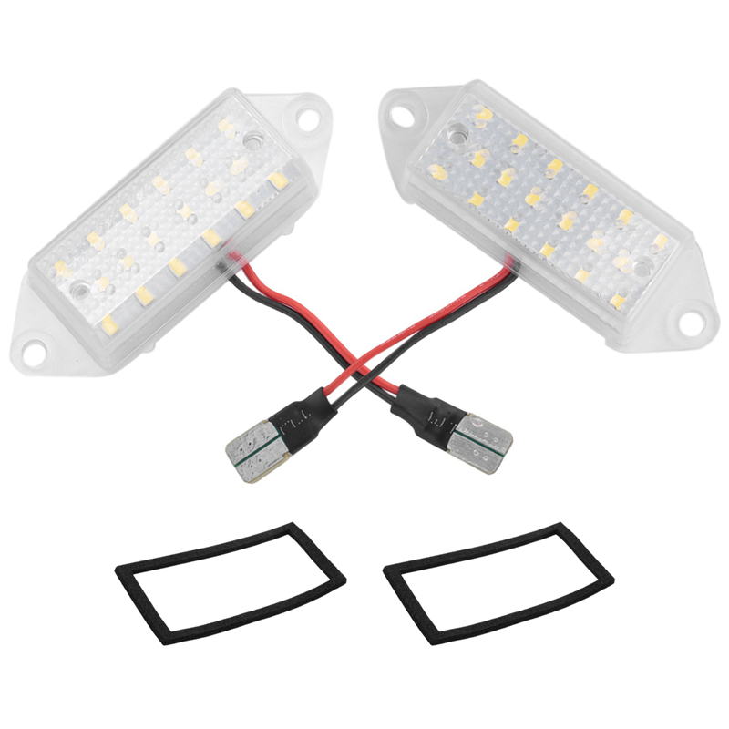 NAMUNY 4Pcs Error Free LED Number Plate Bulbs 18Smd White LED License Plate Light Lamp for X 2003-2017